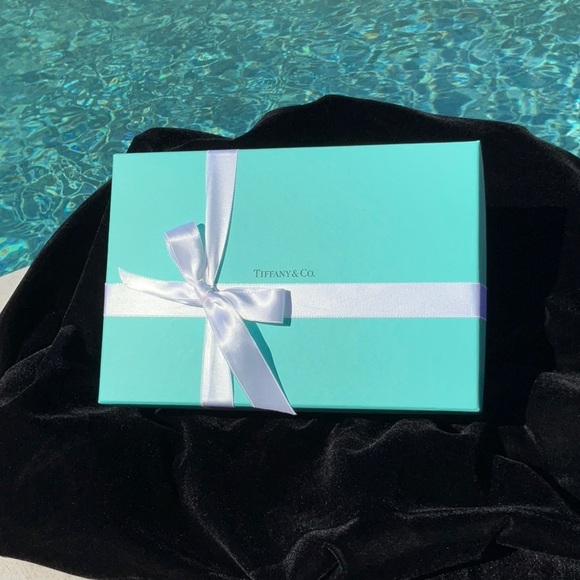 Tiffany Coffee Cups in Bone China, Set of two New In Box - Picture 2 of 13